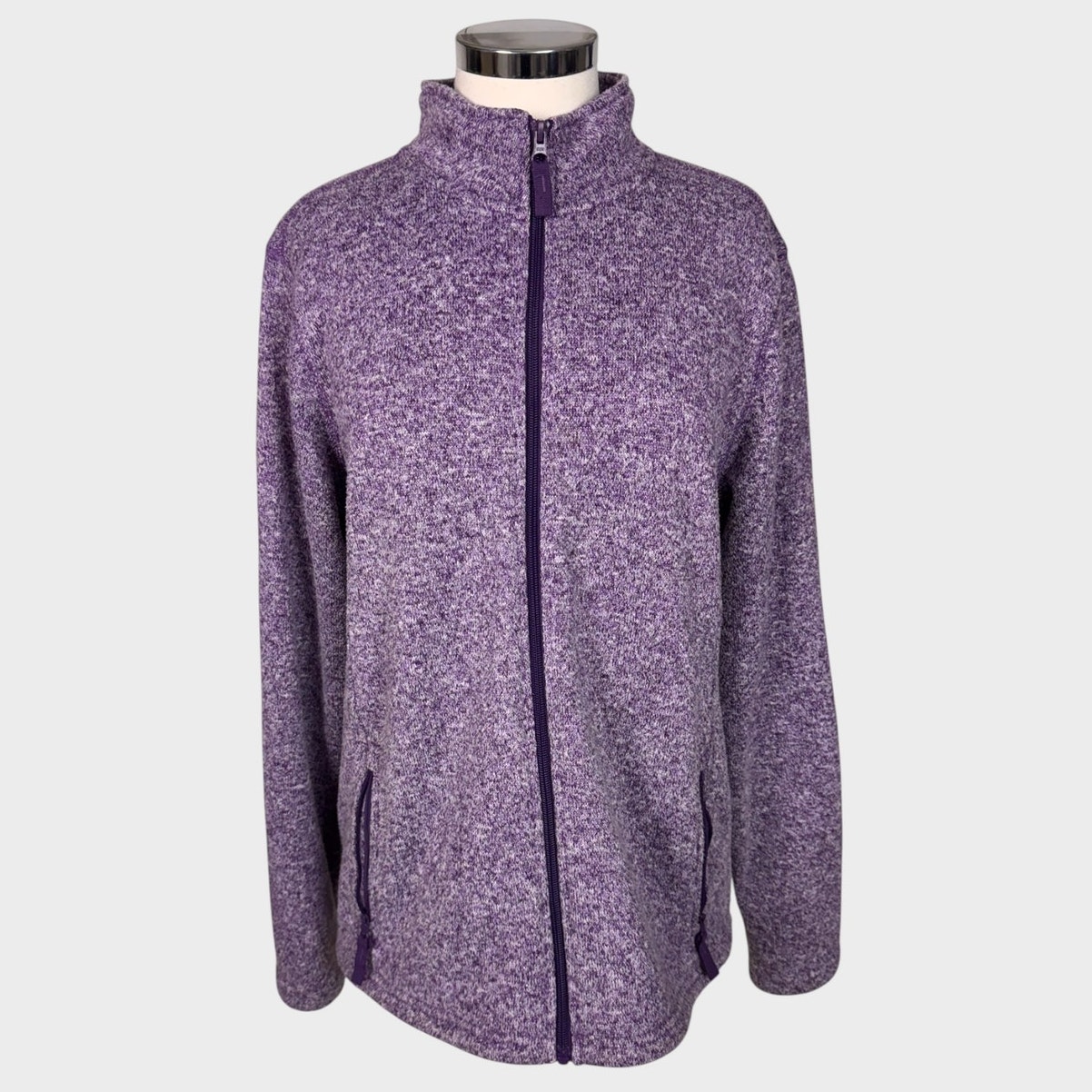 Mountain Warehouse Womens Size 14 Purple Fleece Full Zip Jacket